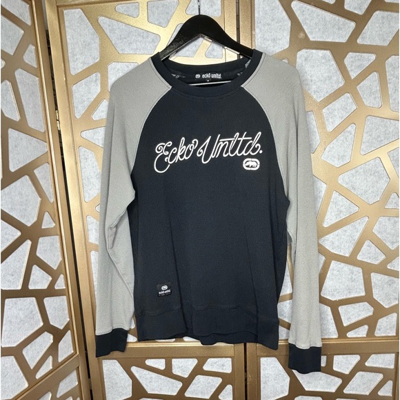 Ecko Ribbed Long Sleeve Knit Shirt - Picture 1 of 6
